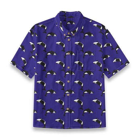 Kids' Cotton Button-Up Shirt