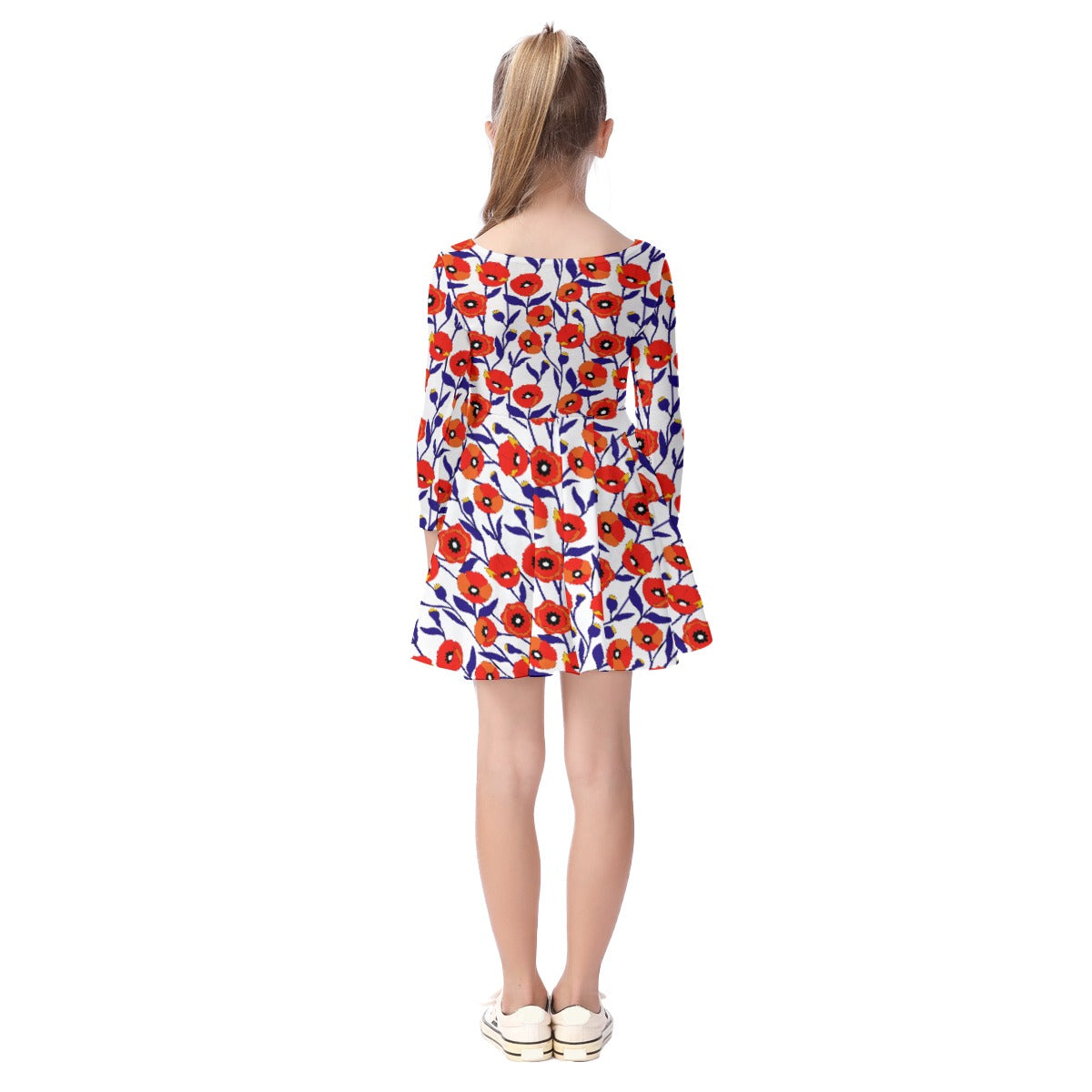 Kids' Long-Sleeve Twirl Dress