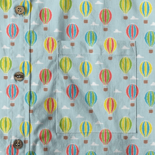 Men's Cotton Button-Up Shirt