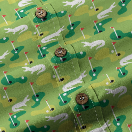 Men's Cotton Button-Up Shirt