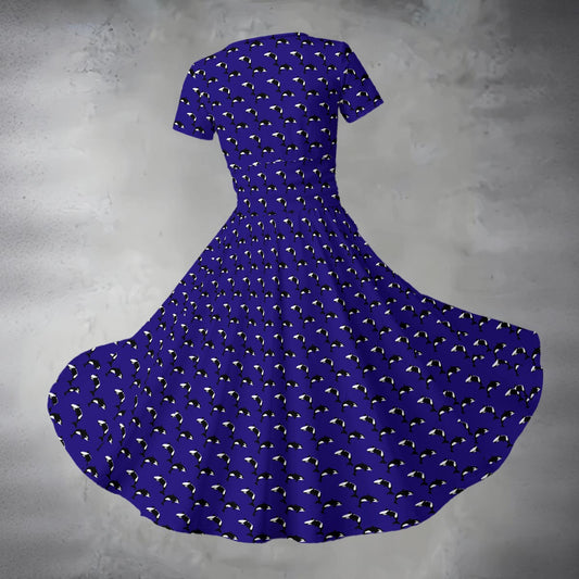 Women's Midi V-Neck Dress