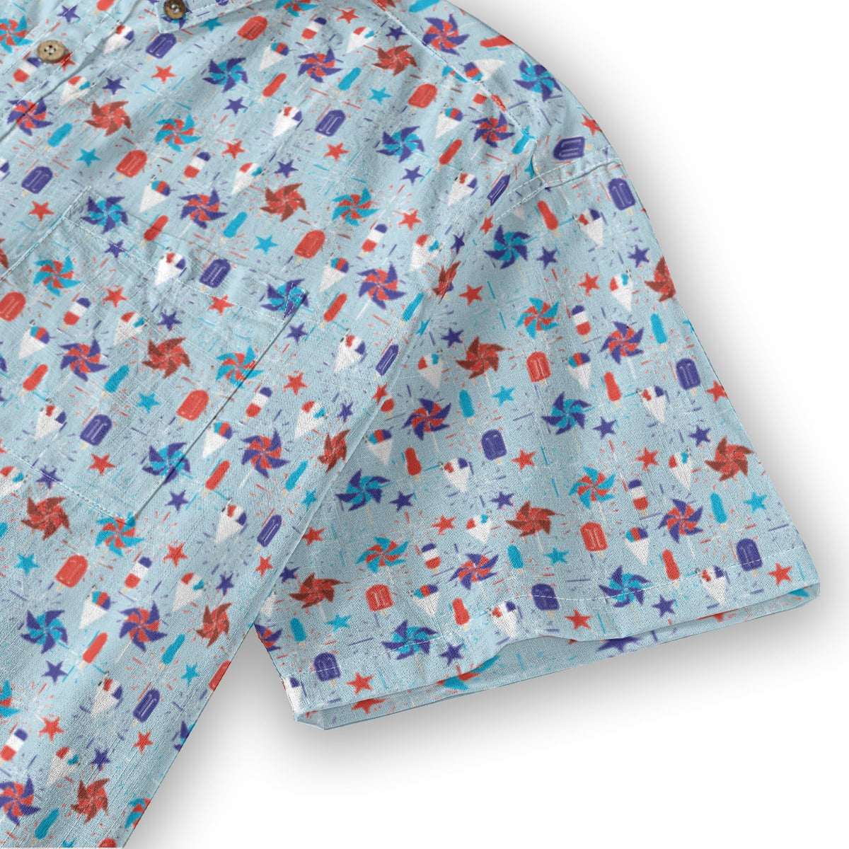 Men's Cotton Button-Up Shirt