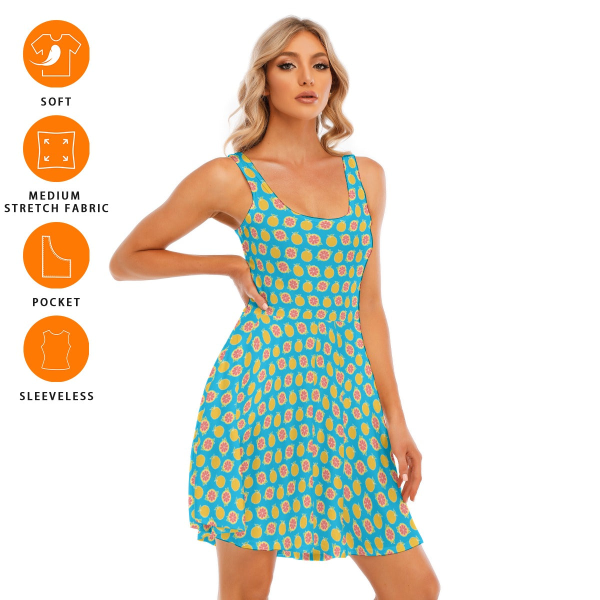 Women's Sleeveless Twirl Dress