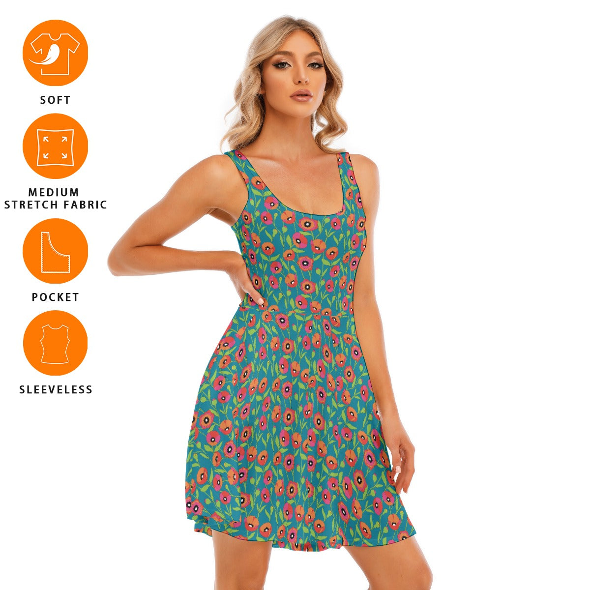 Women's Sleeveless Twirl Dress