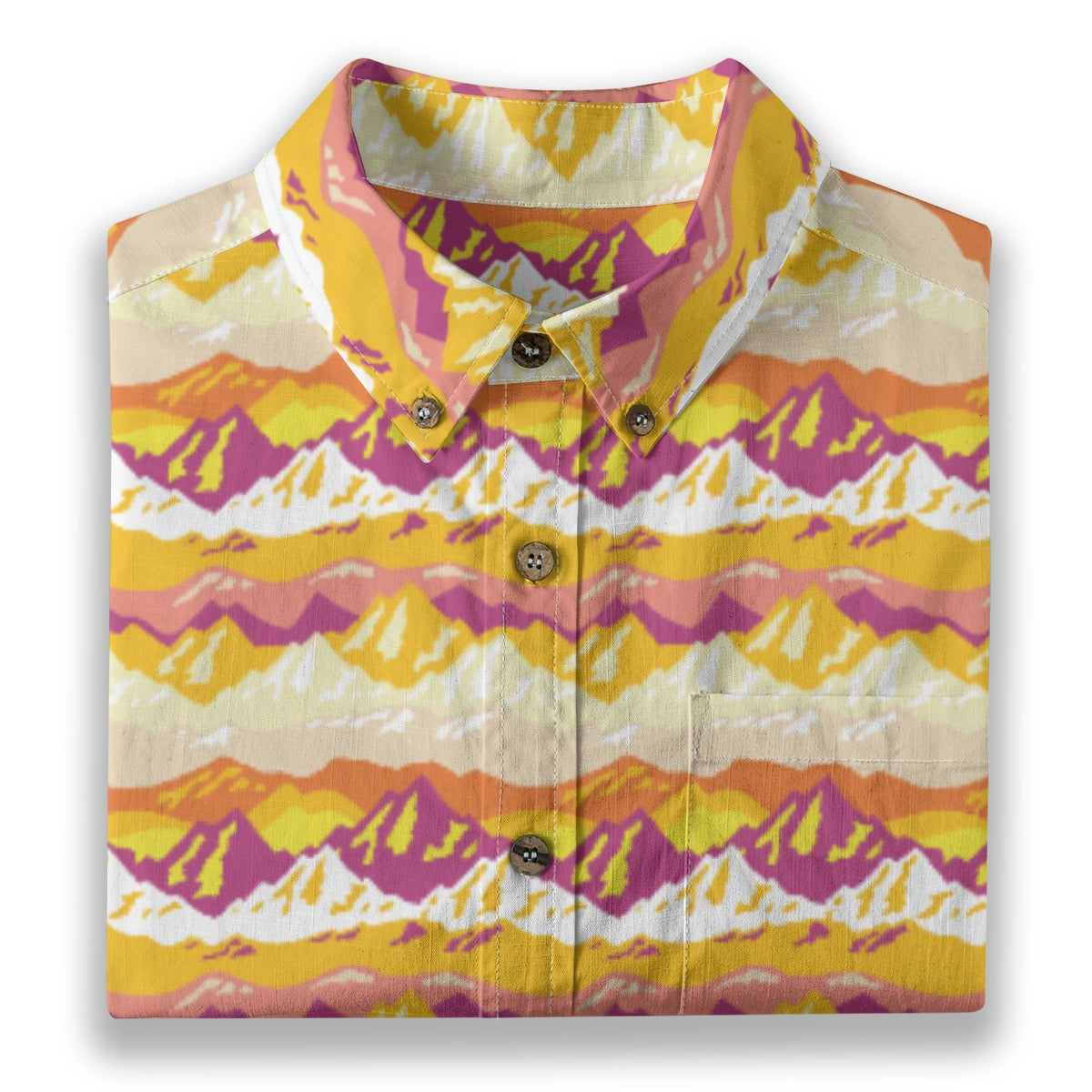Men's Cotton Button-Up Shirt