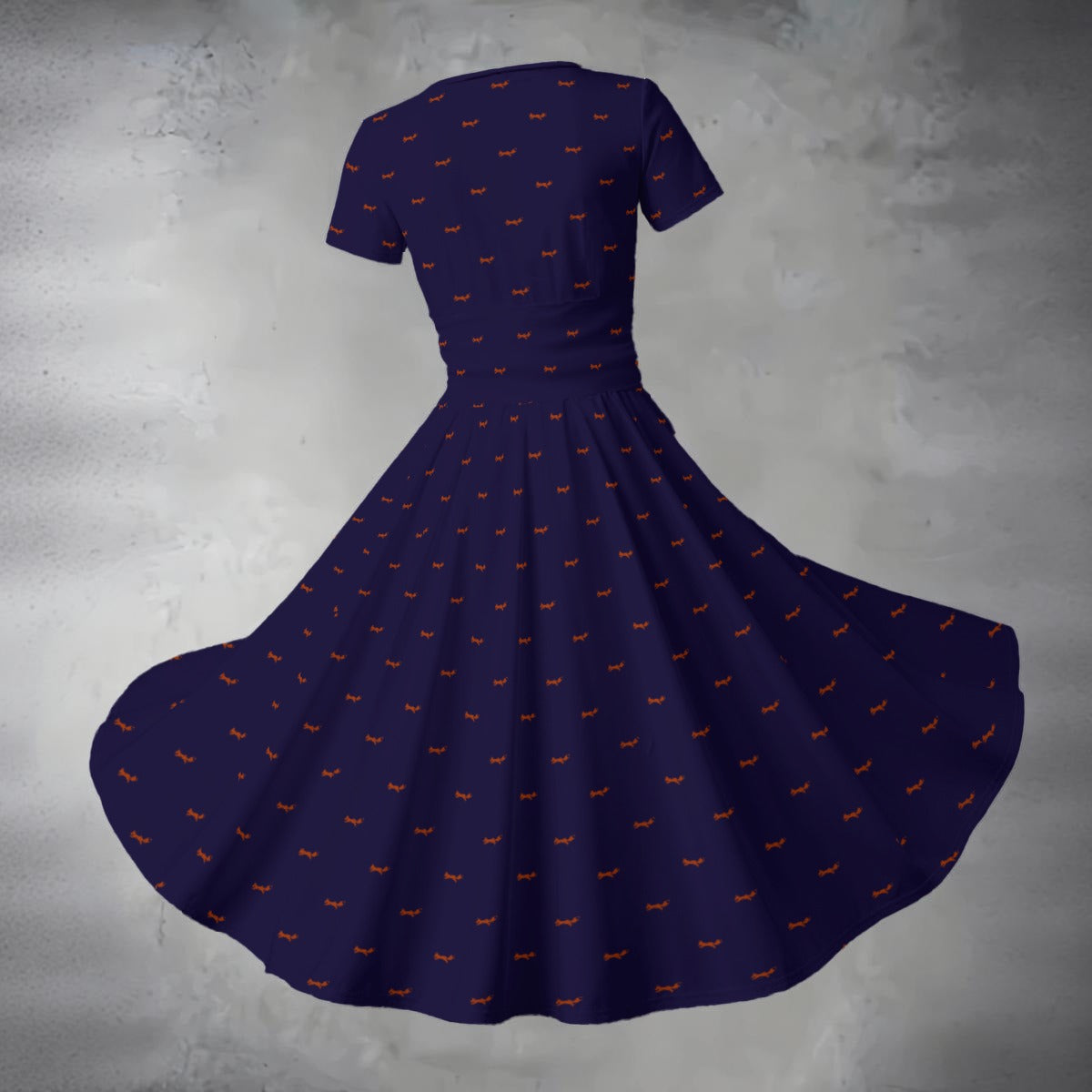 Women's Midi V-Neck Dress