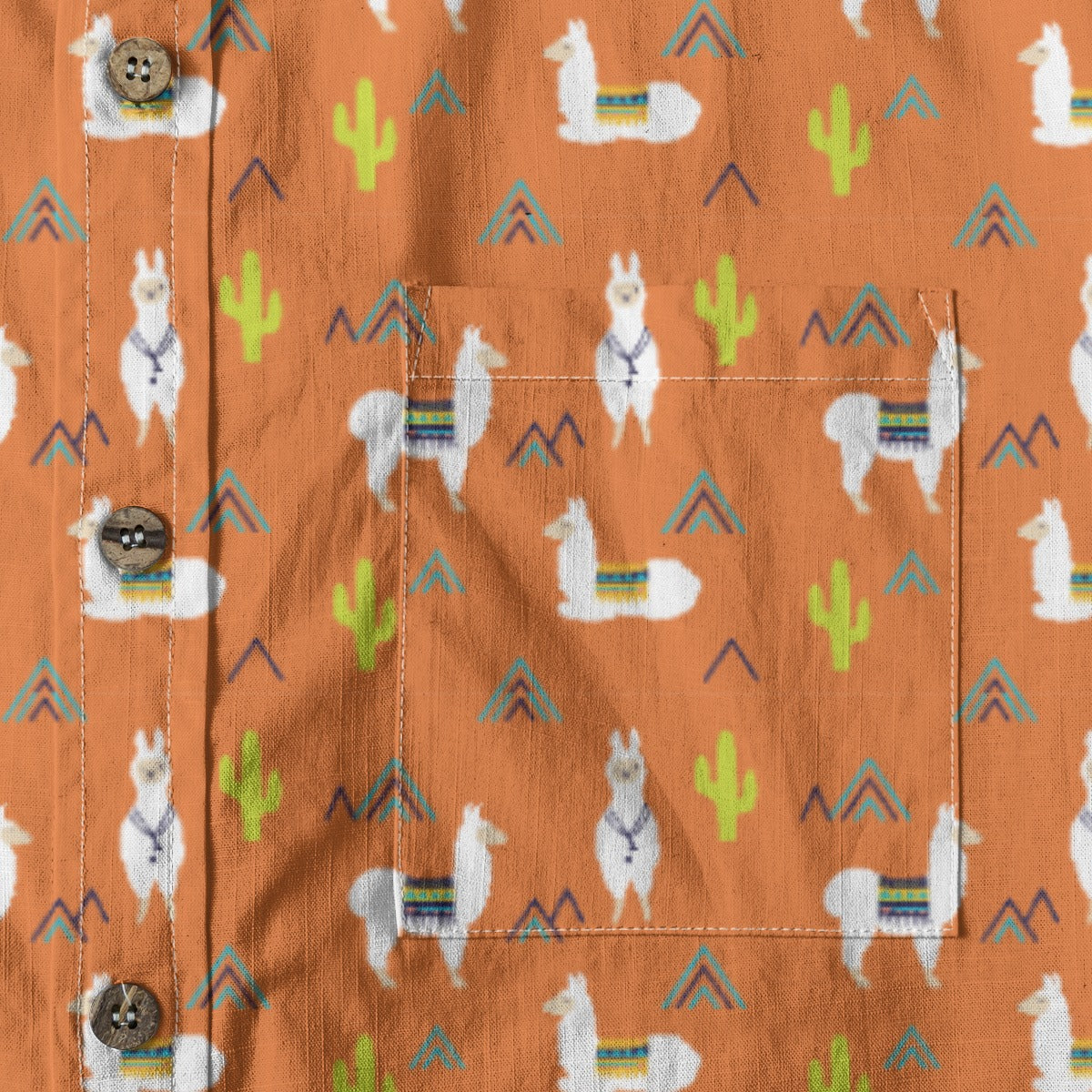 Men's Cotton Button-Up Shirt