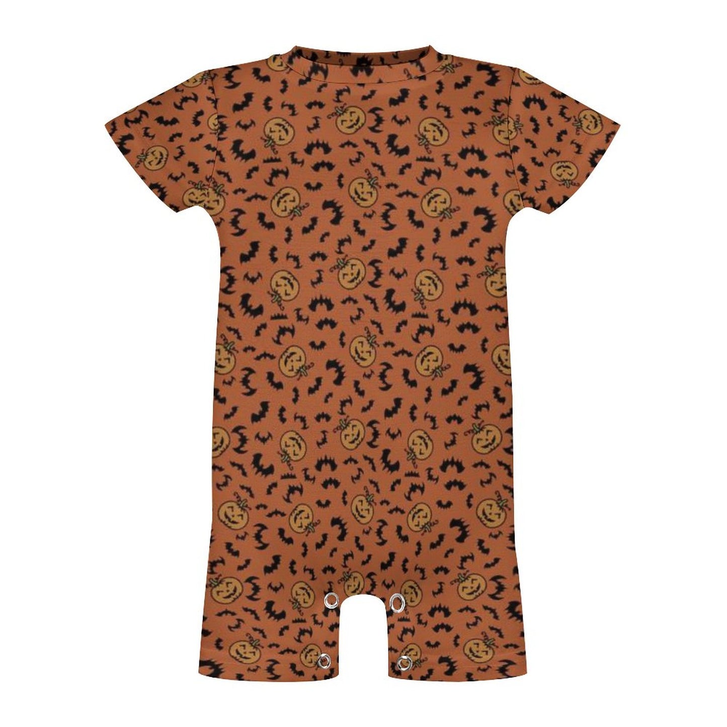 180gsm Faux Cotton Short Sleeve Baby Bodysuit Romper(All-Over Printing)