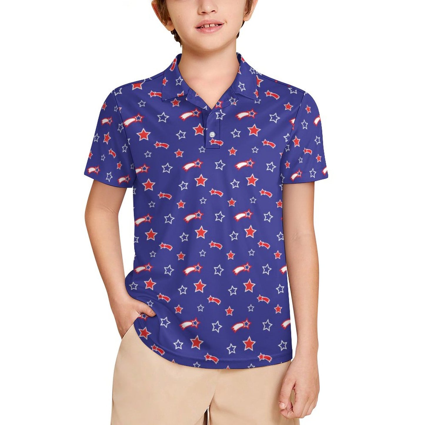 Kids' UPF50+ Polo Shirt