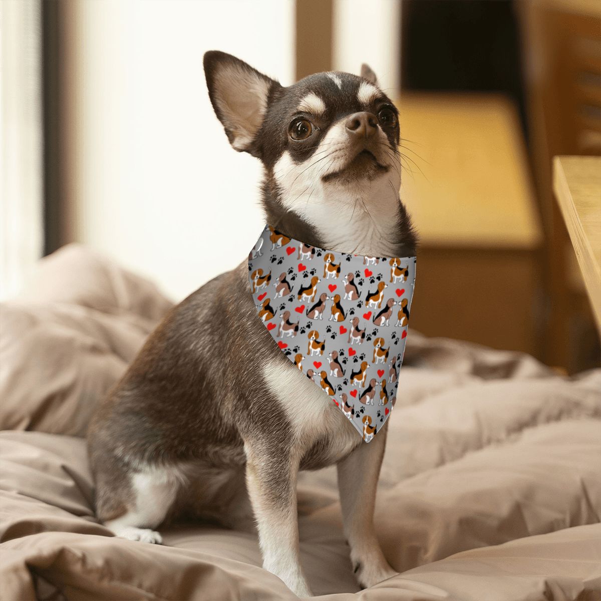 Pet Cotton Snap Bandana