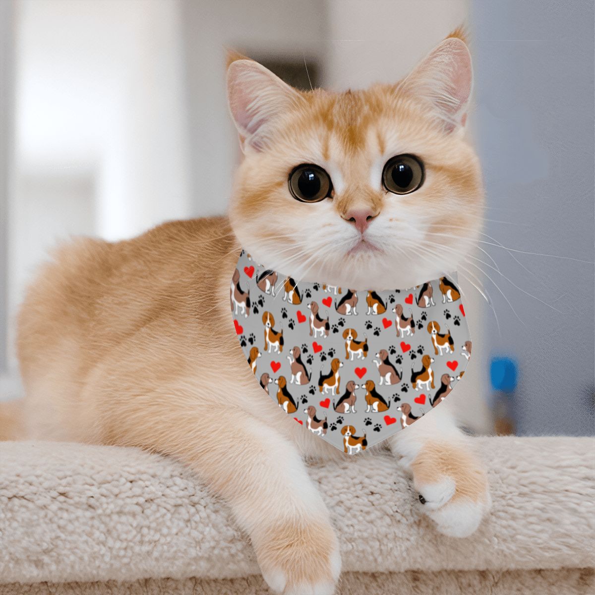 Pet Cotton Snap Bandana