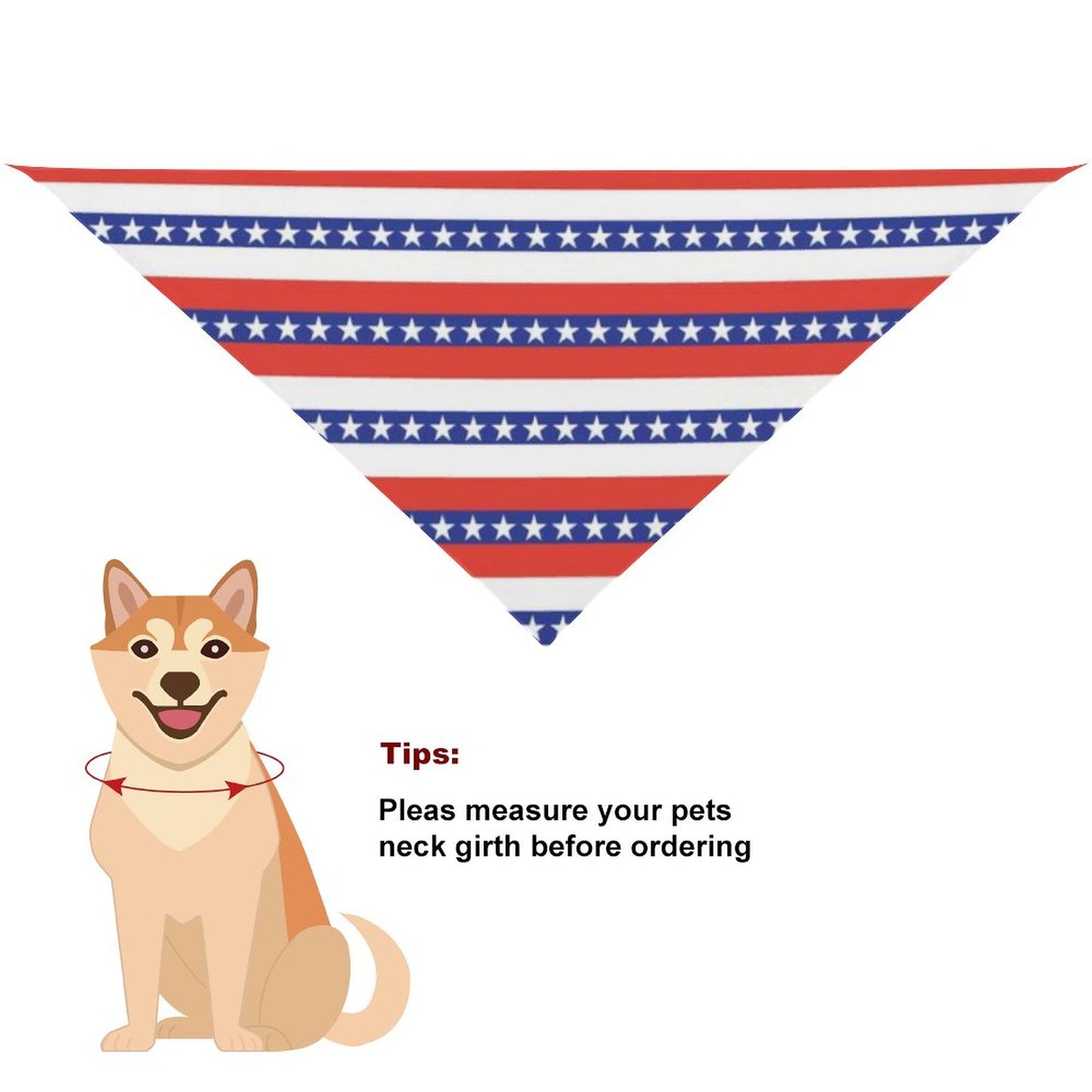 Pet Tie-On Bandana