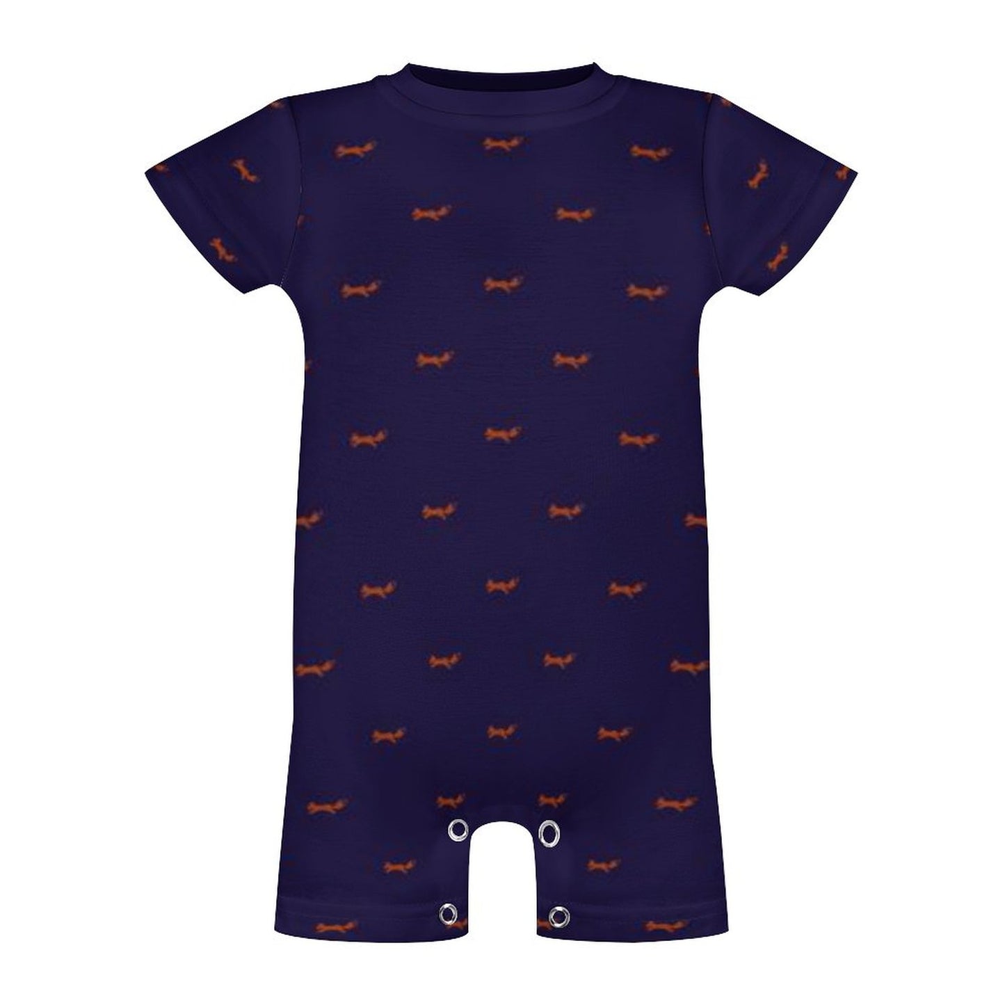 180gsm Faux Cotton Short Sleeve Baby Bodysuit Romper(All-Over Printing)