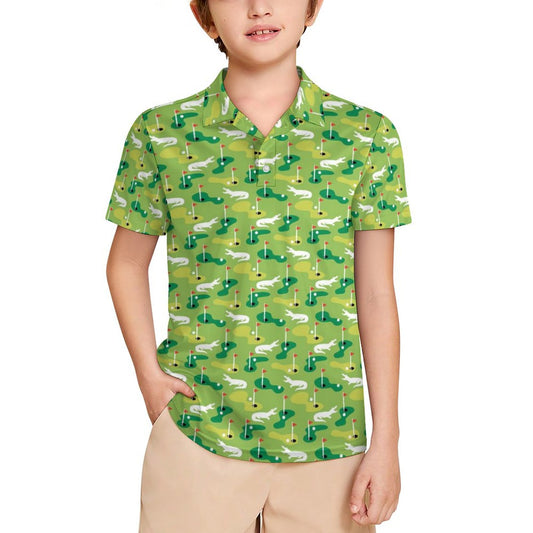 Kids' UPF50+ Polo Shirt