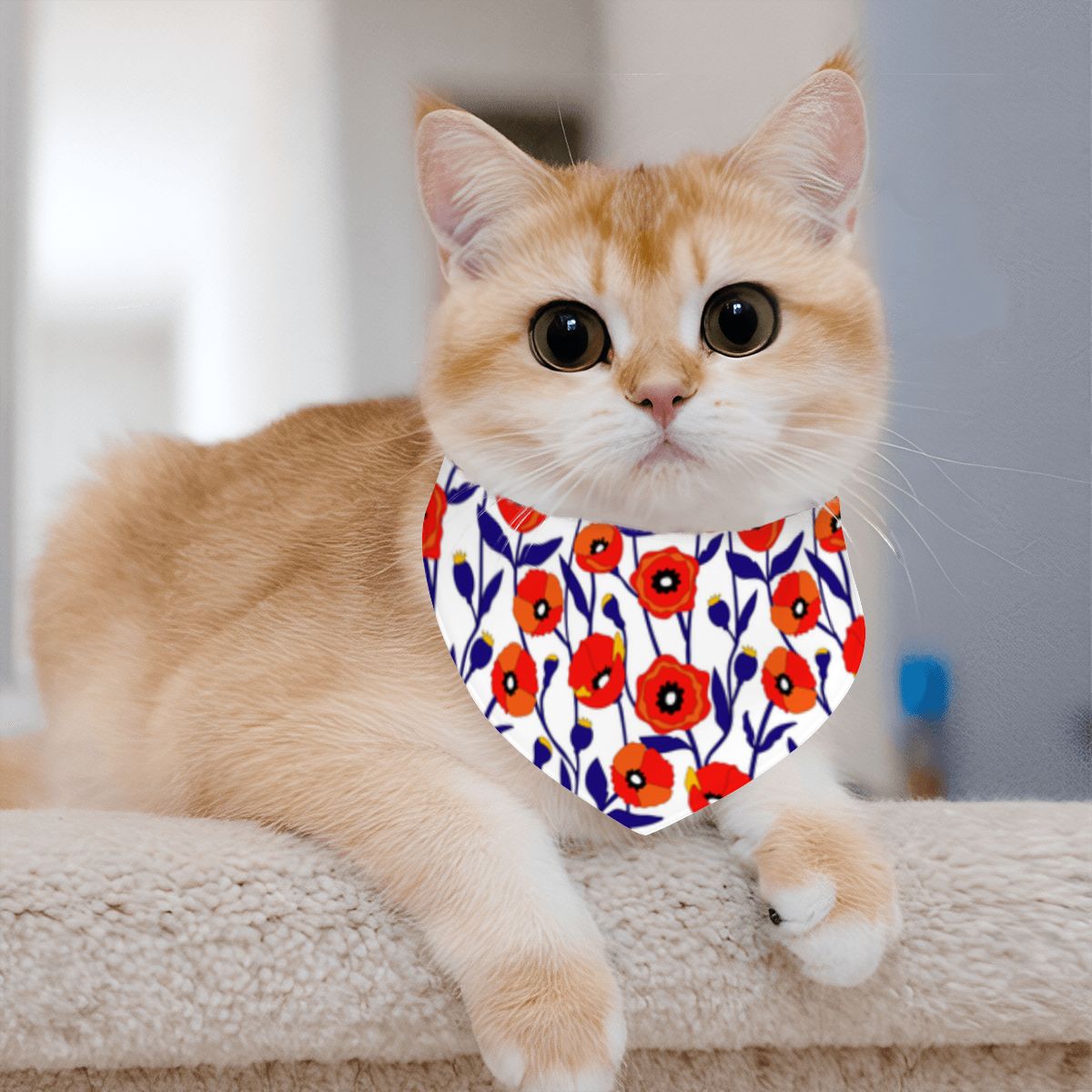 Pet Cotton Snap Bandana
