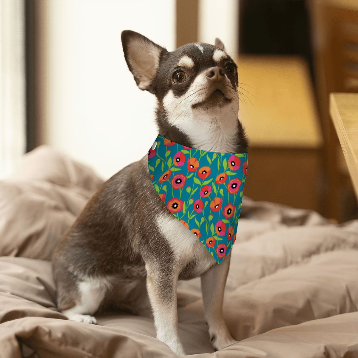 Pet Cotton Snap Bandana