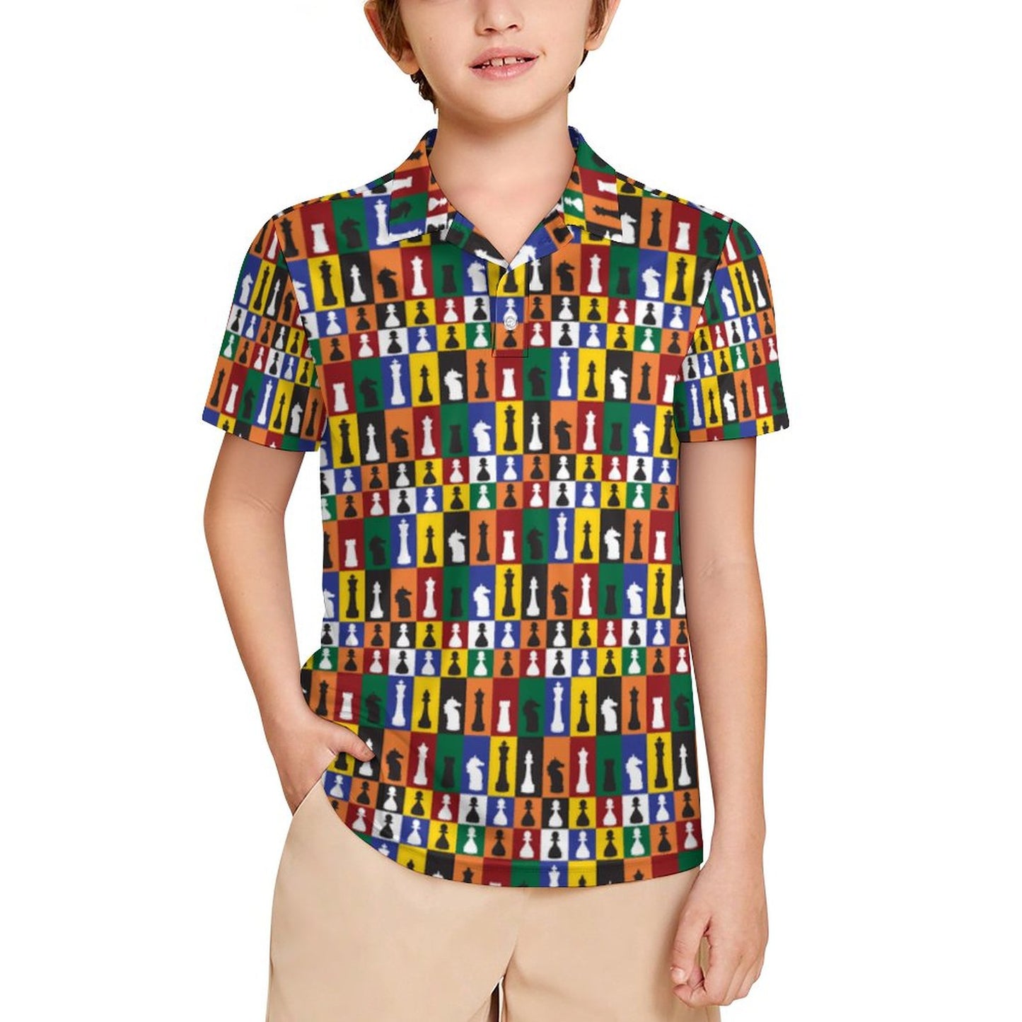 Kids' UPF50+ Polo Shirt