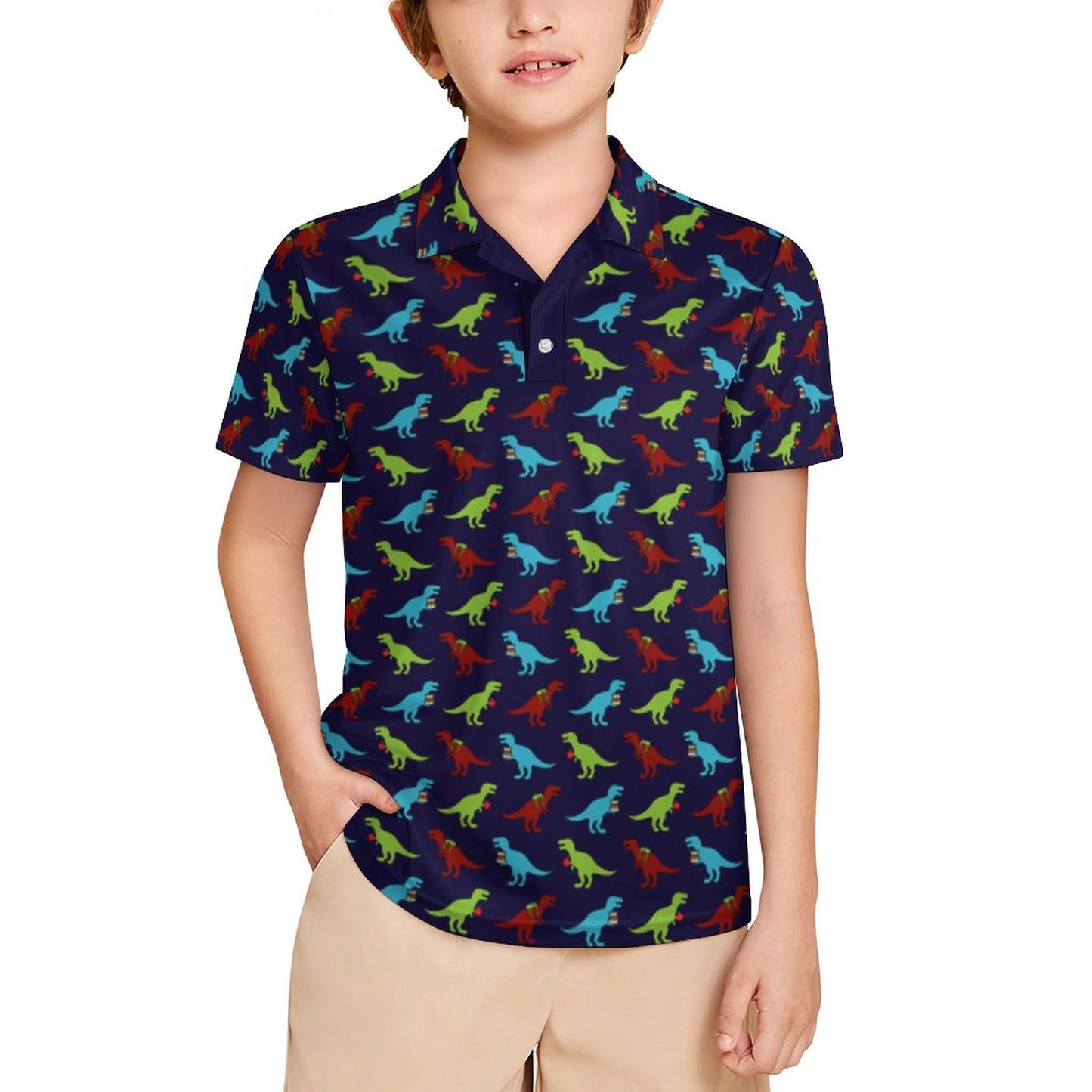 Kids' UPF50+ Polo Shirt