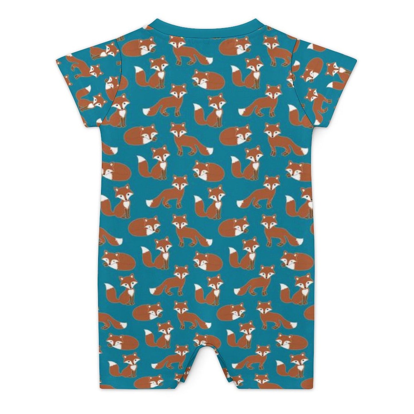 180gsm Faux Cotton Short Sleeve Baby Bodysuit Romper(All-Over Printing)