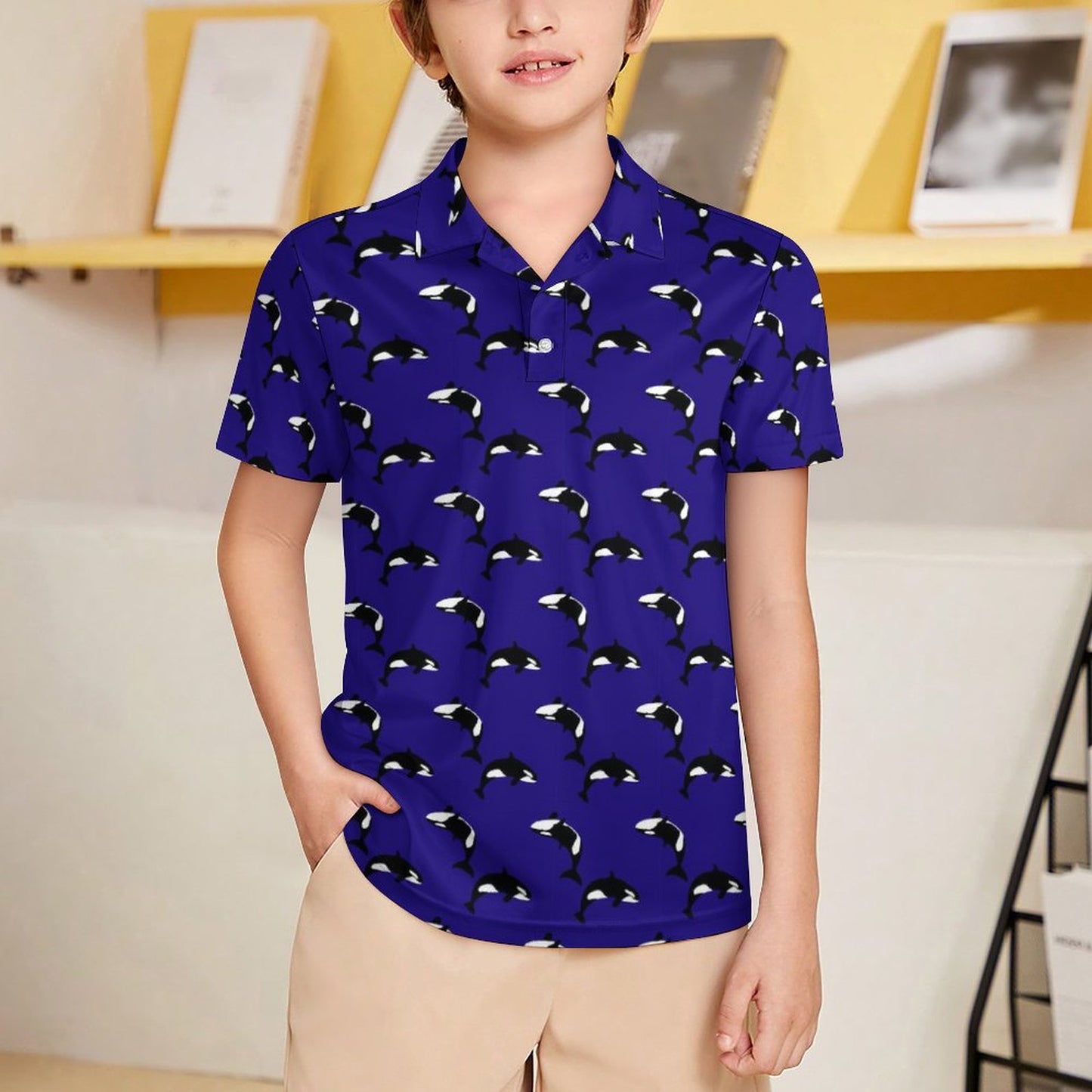 Kids' UPF50+ Polo Shirt