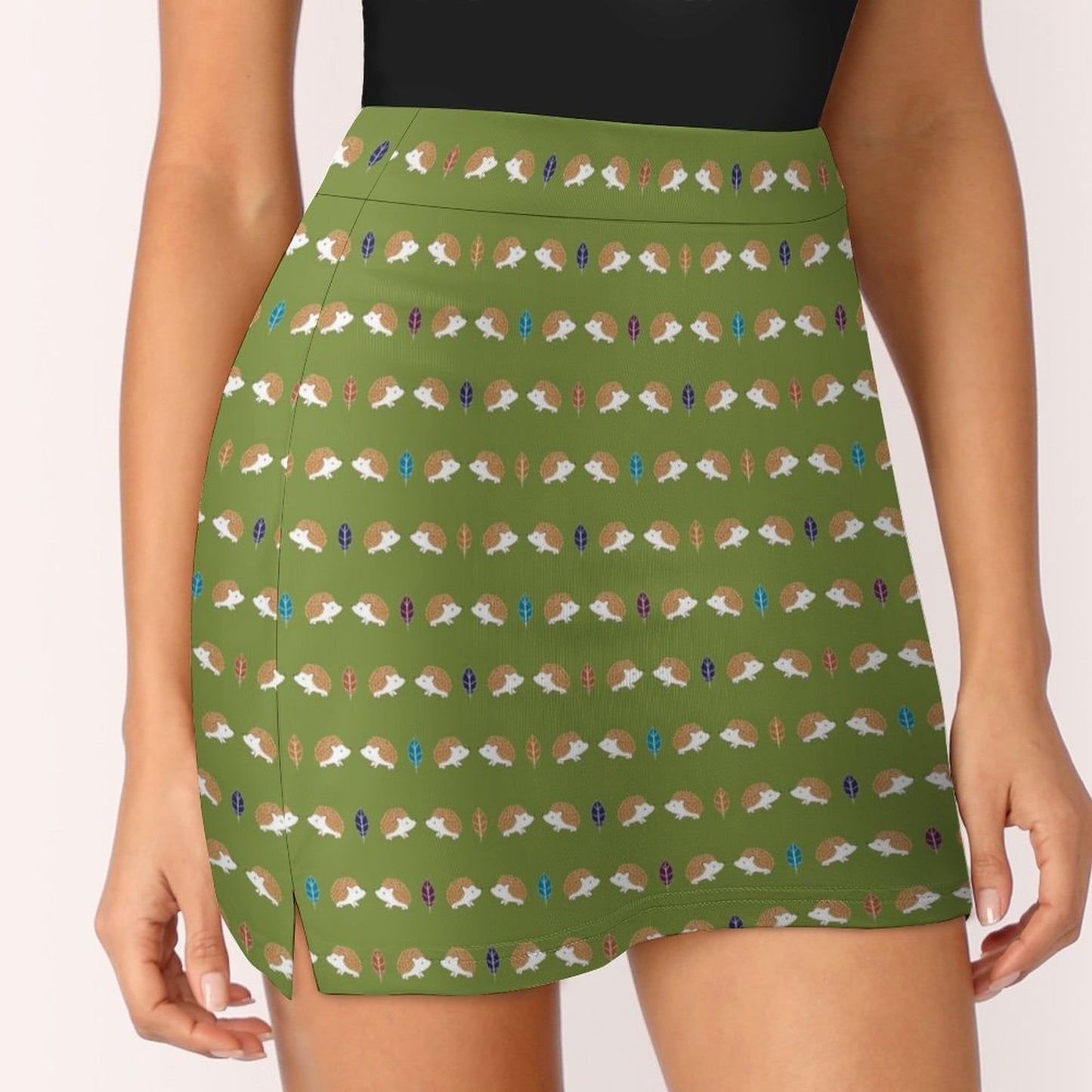 Anti-peep Skort with Pocket(All-over Printing)