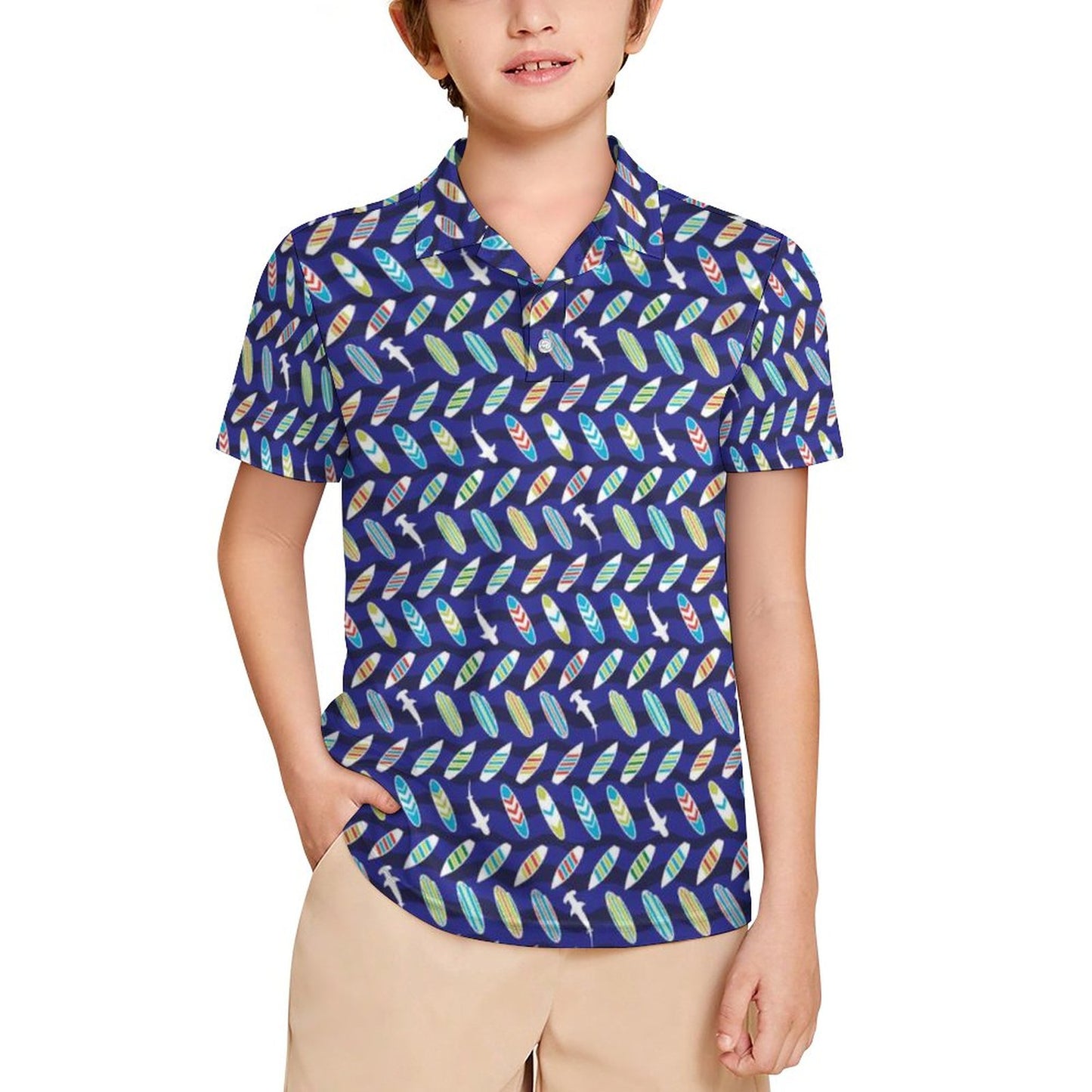 Kids' UPF50+ Polo Shirt