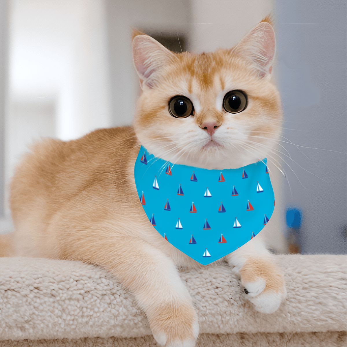 Pet Cotton Snap Bandana