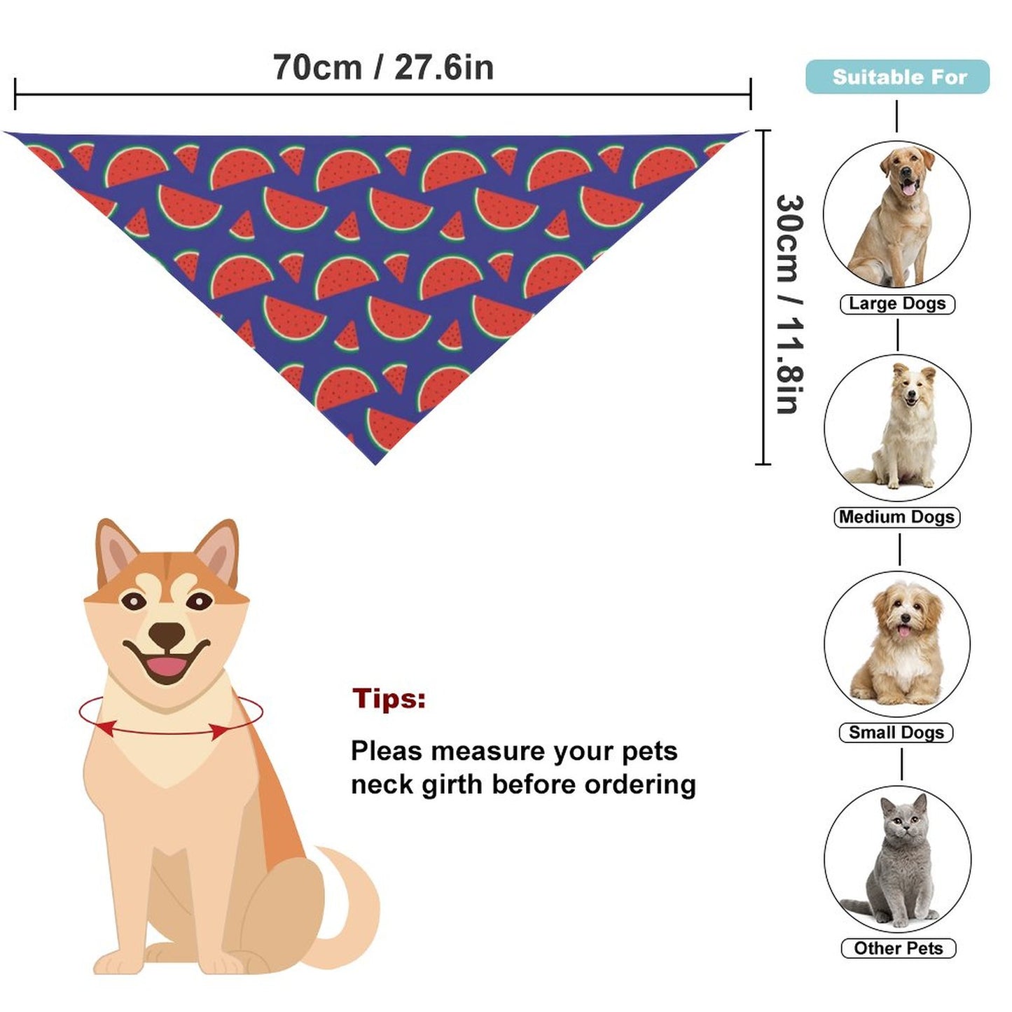 Pet Tie-On Bandana