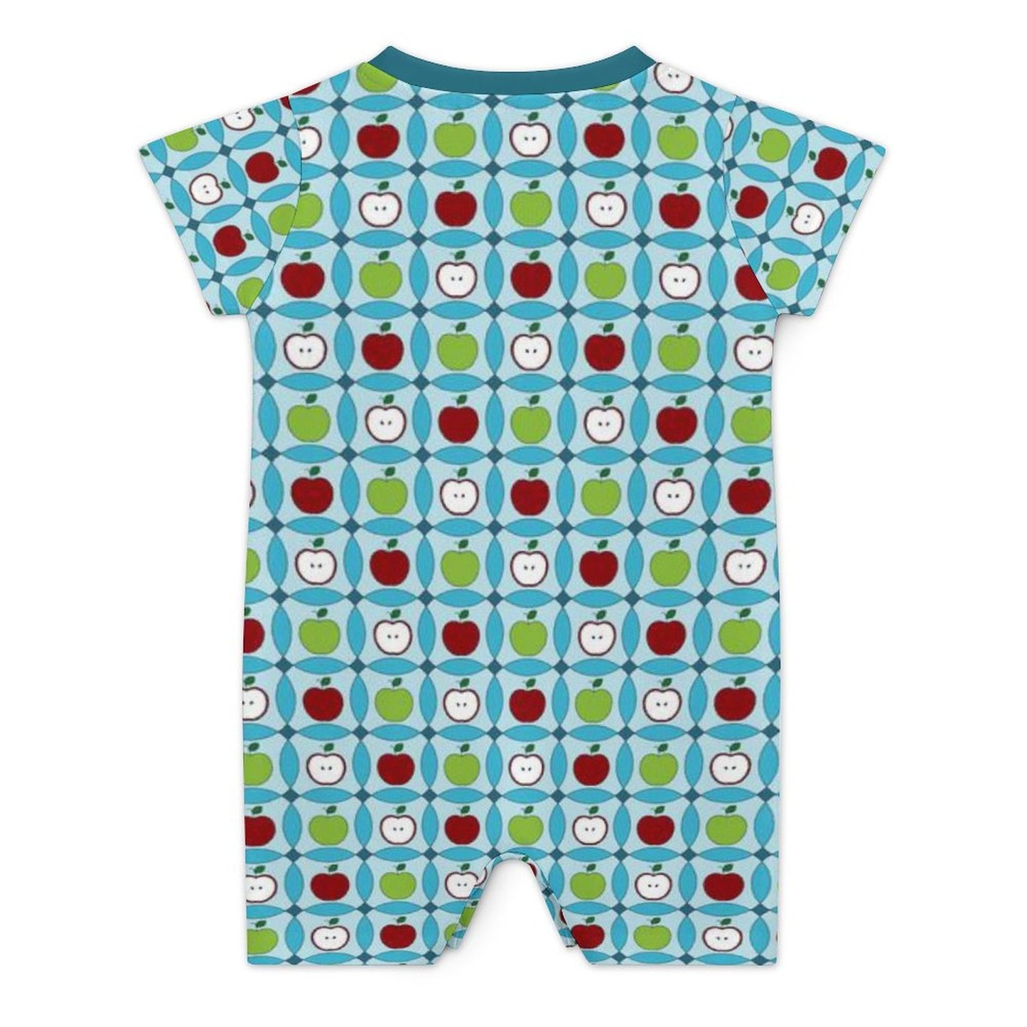 180gsm Faux Cotton Short Sleeve Baby Bodysuit Romper(All-Over Printing)