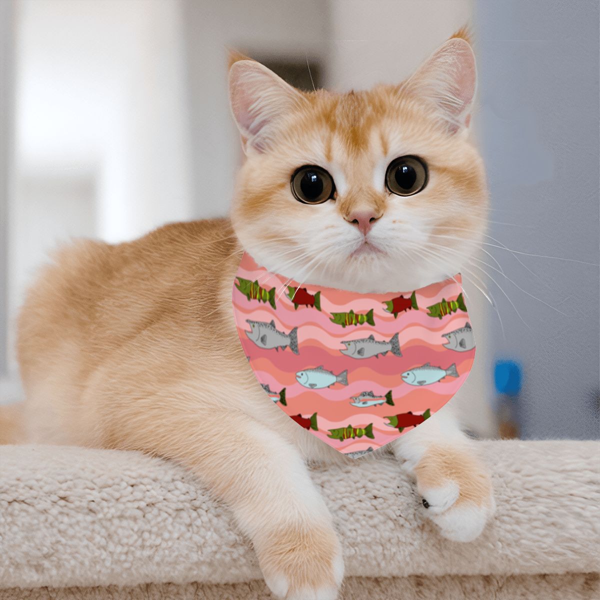 Pet Cotton Snap Bandana