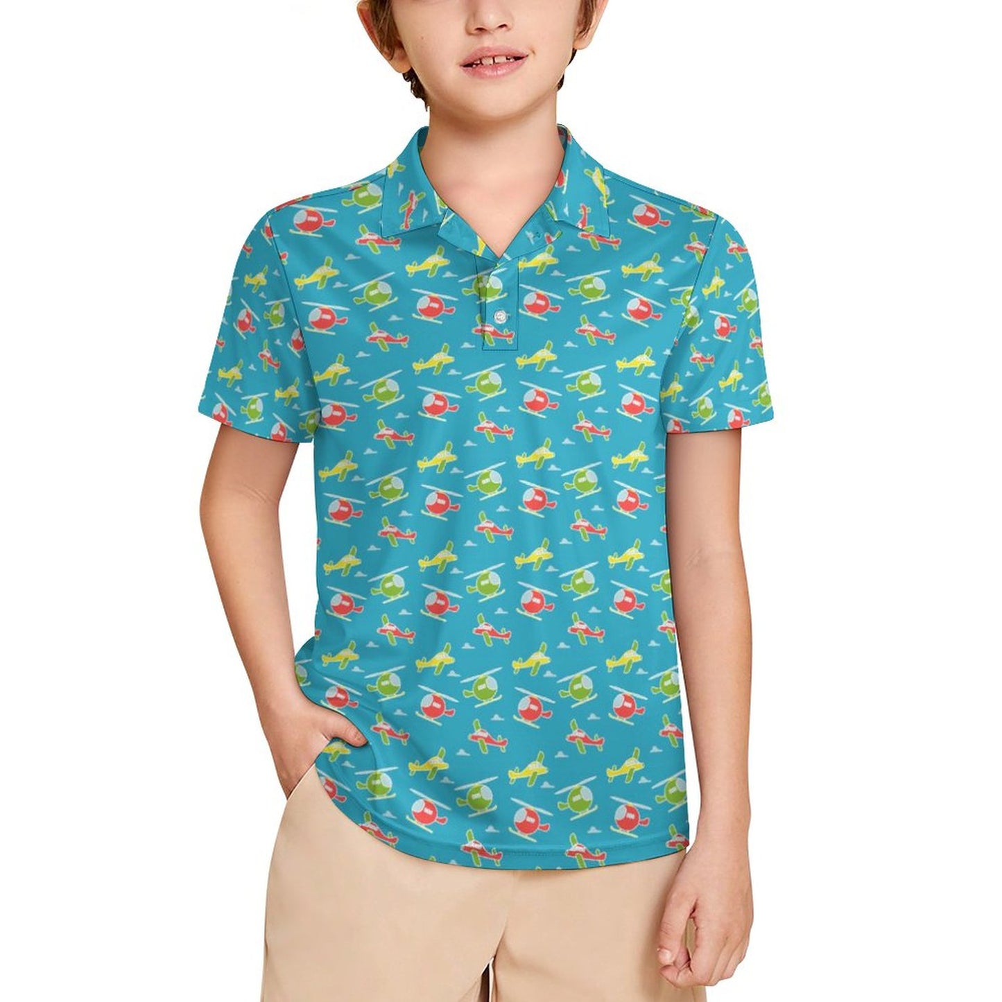 Kids' UPF50+ Polo Shirt