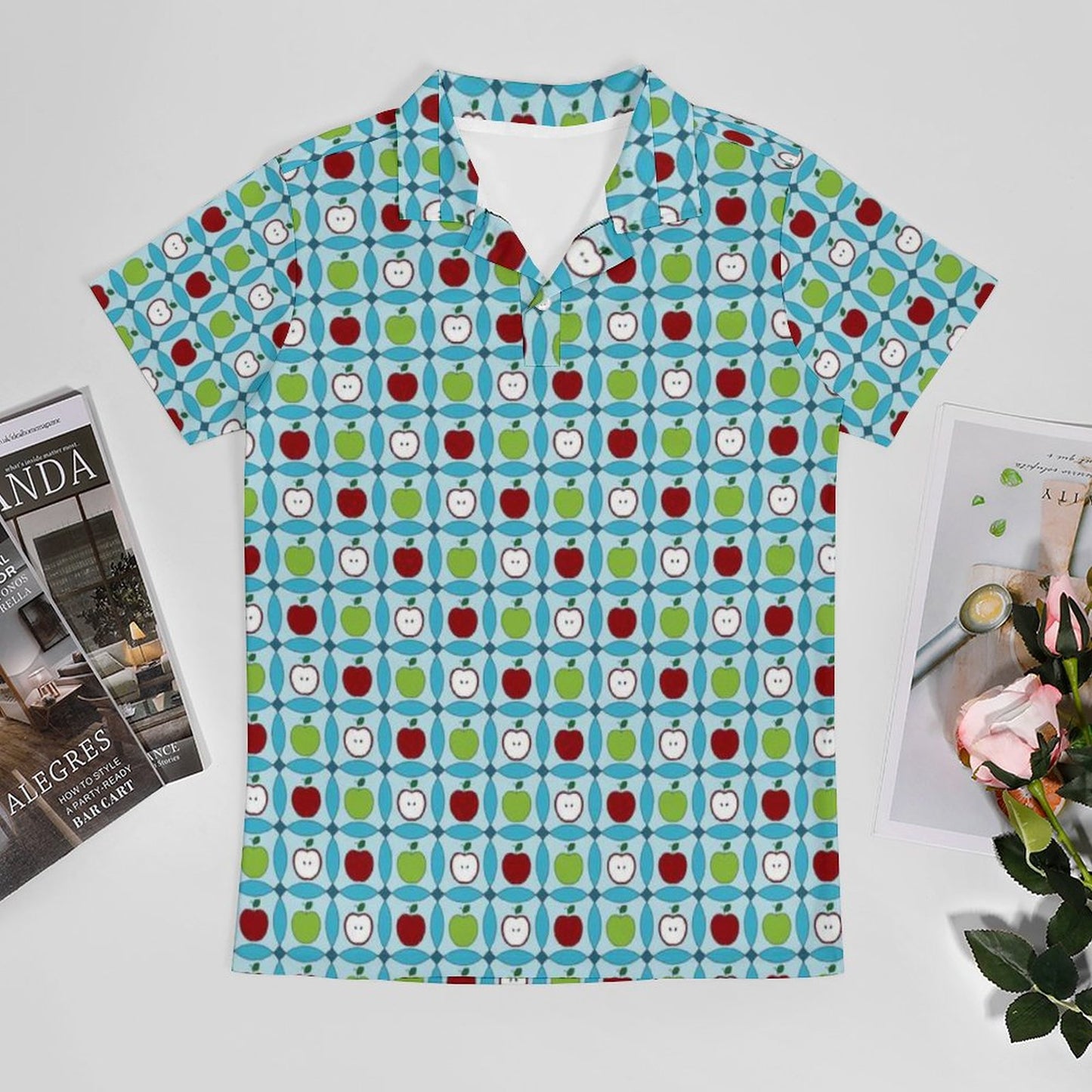 UPF50+ 180gsm Cooling Polyester Men's POLO T-shirt(All-Over Printing)