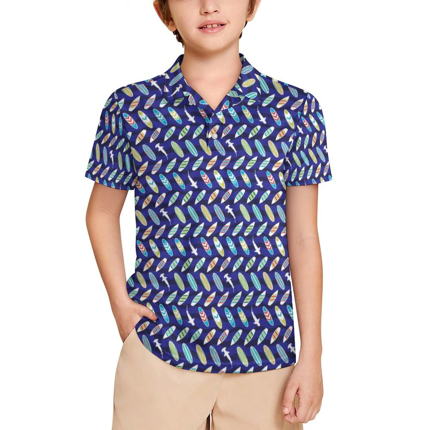 Kids' UPF50+ Polo Shirt