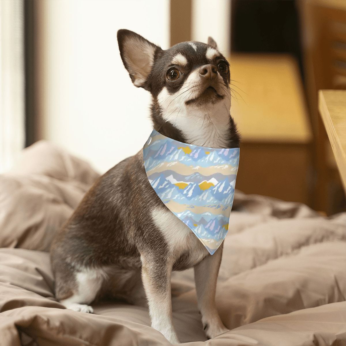 Pet Cotton Snap Bandana