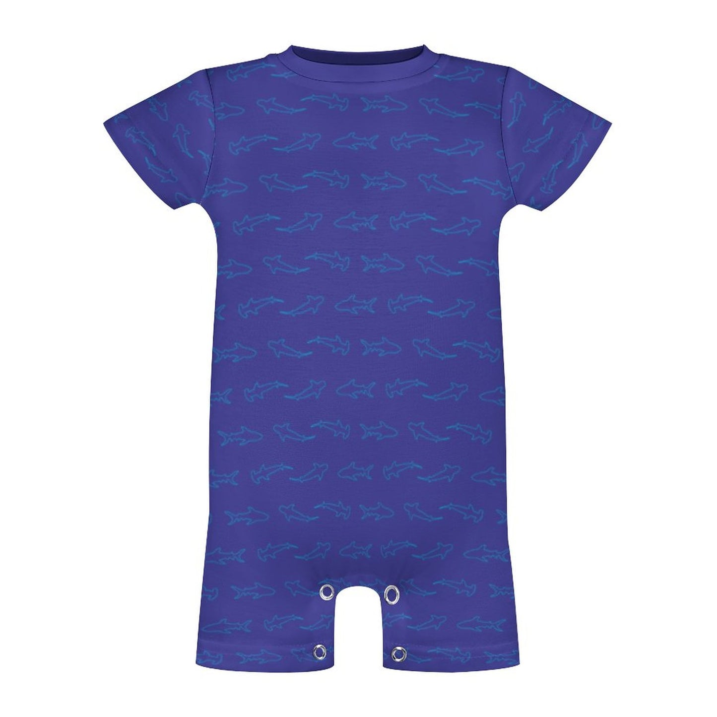 180gsm Faux Cotton Short Sleeve Baby Bodysuit Romper(All-Over Printing)