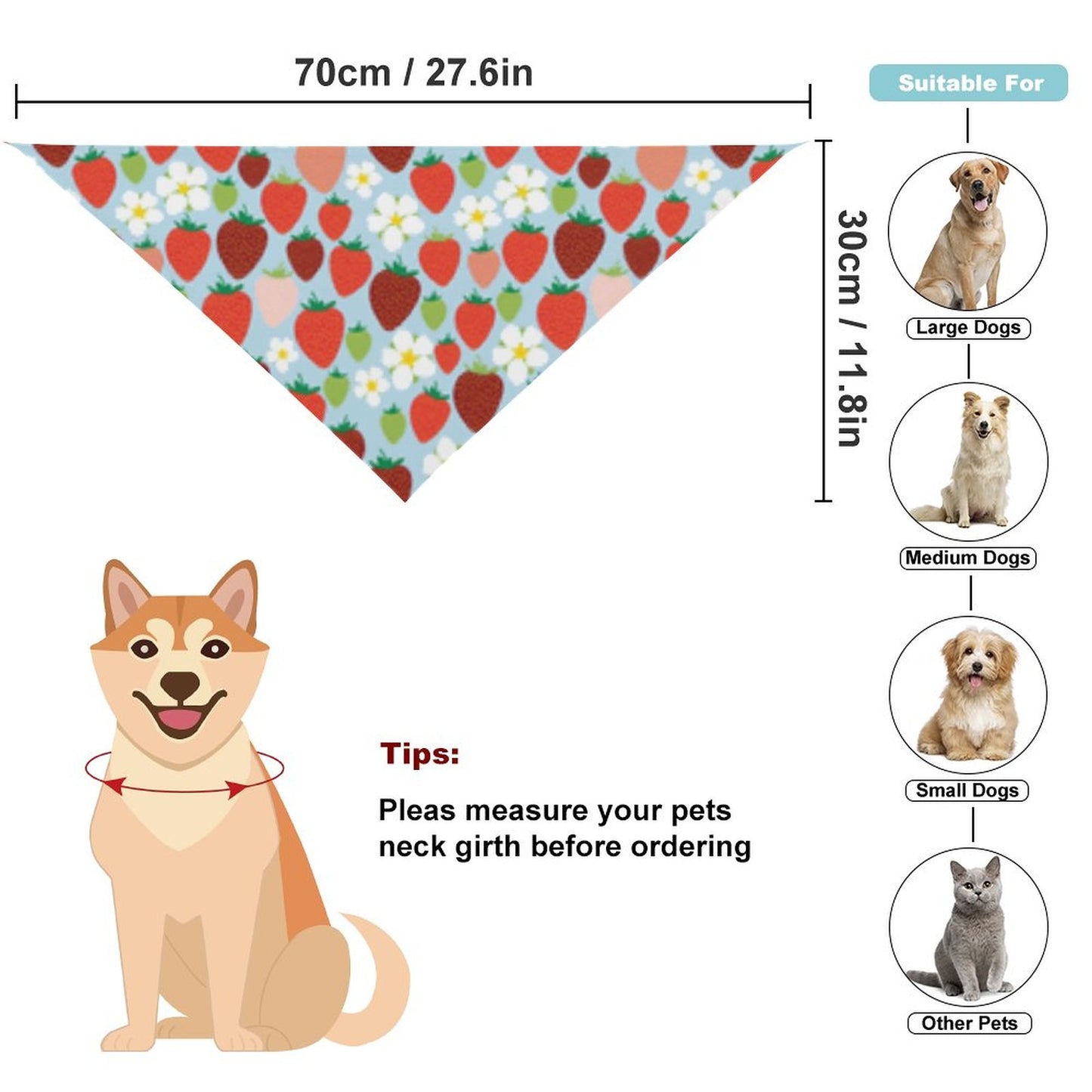 Pet Tie-On Bandana