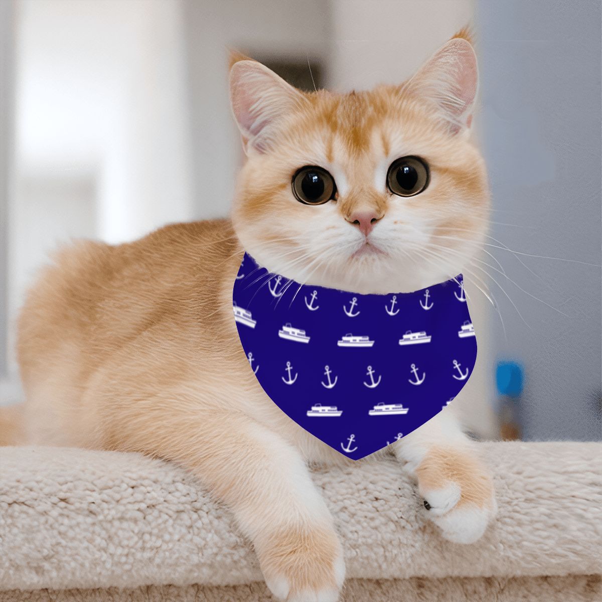 Pet Cotton Snap Bandana