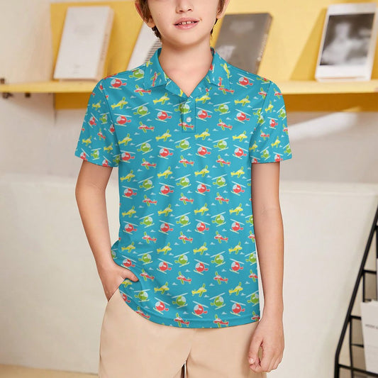 Kids' UPF50+ Polo Shirt