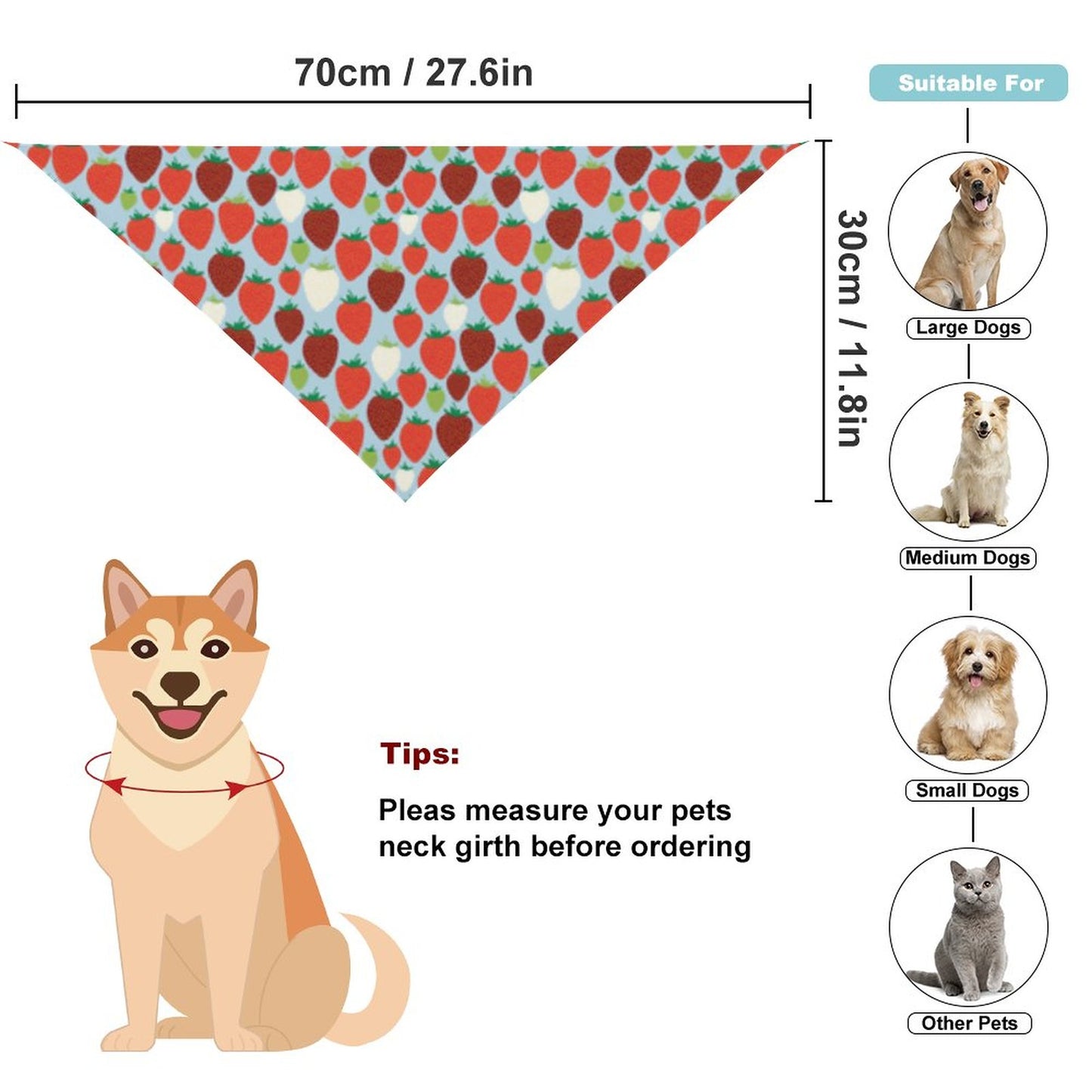 Pet Tie-On Bandana