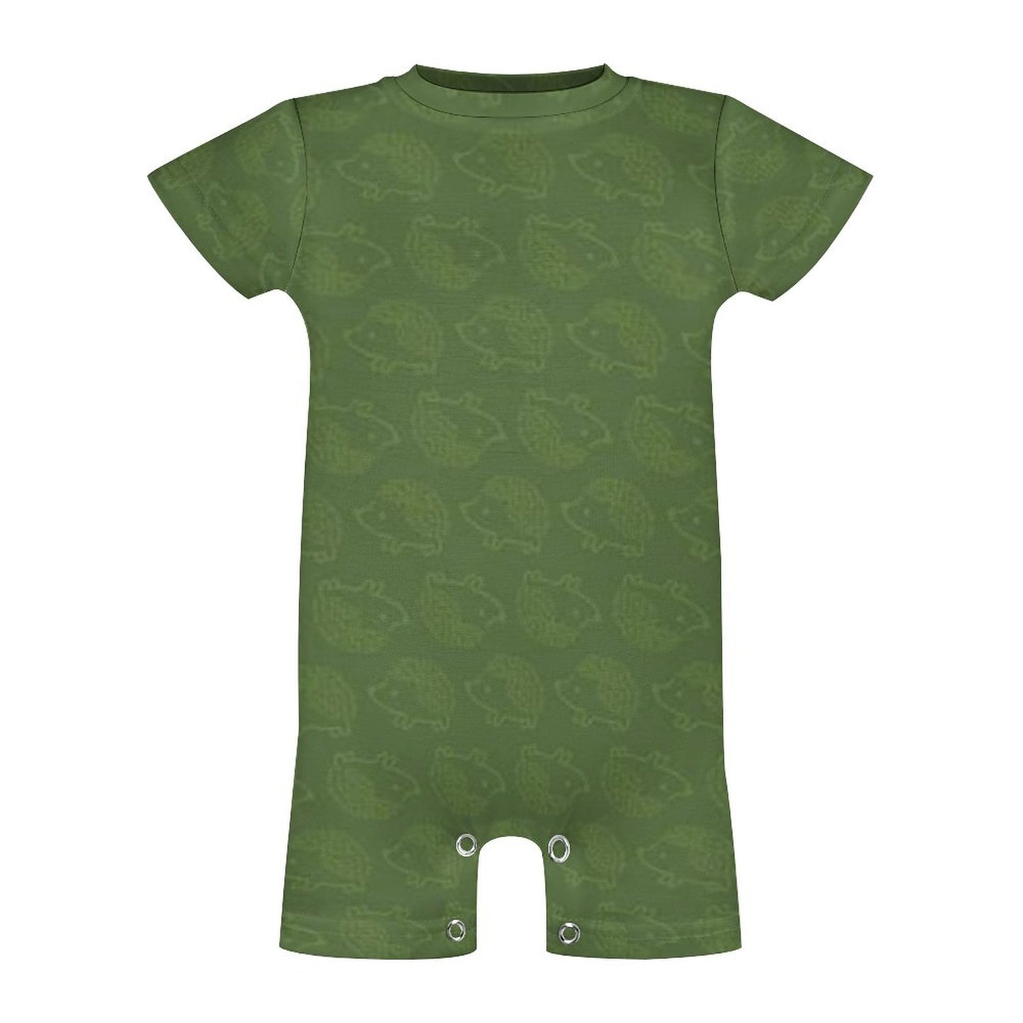 180gsm Faux Cotton Short Sleeve Baby Bodysuit Romper(All-Over Printing)