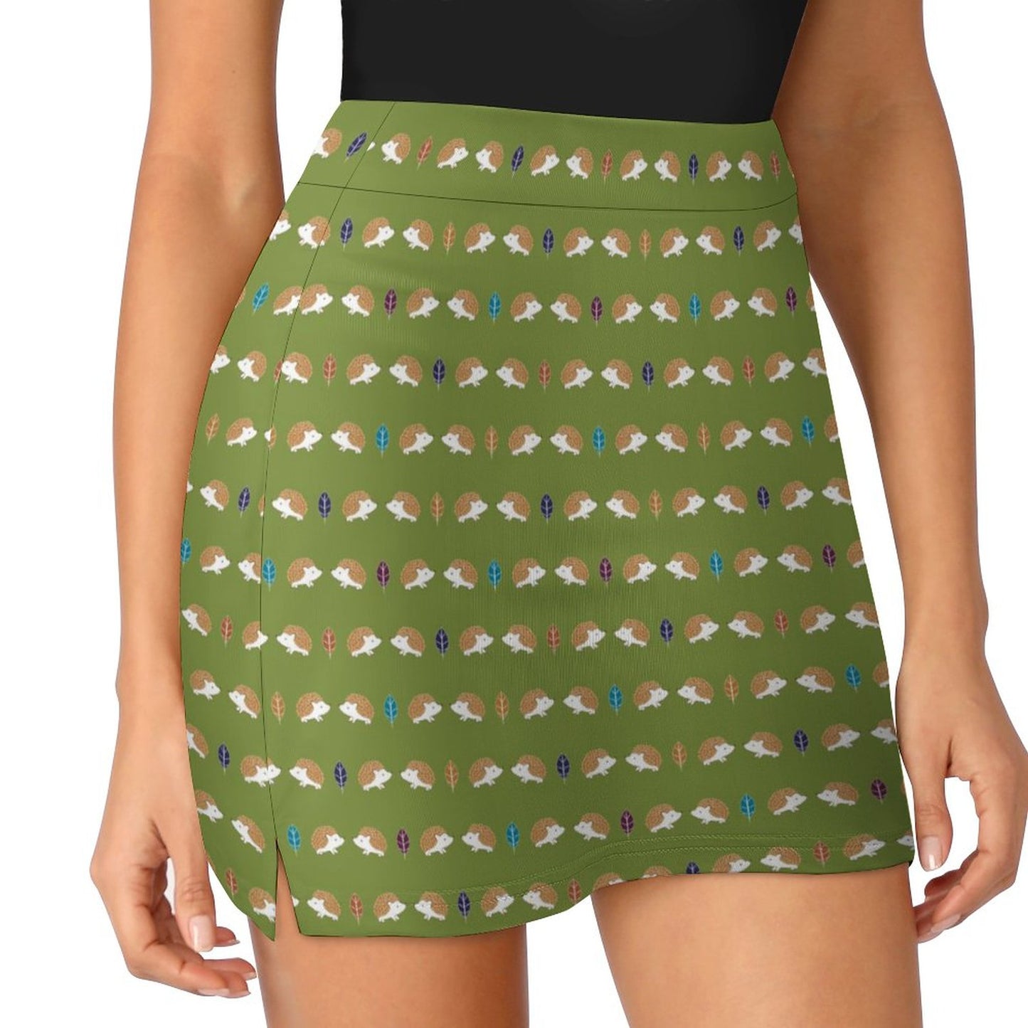 Anti-peep Skort with Pocket(All-over Printing)