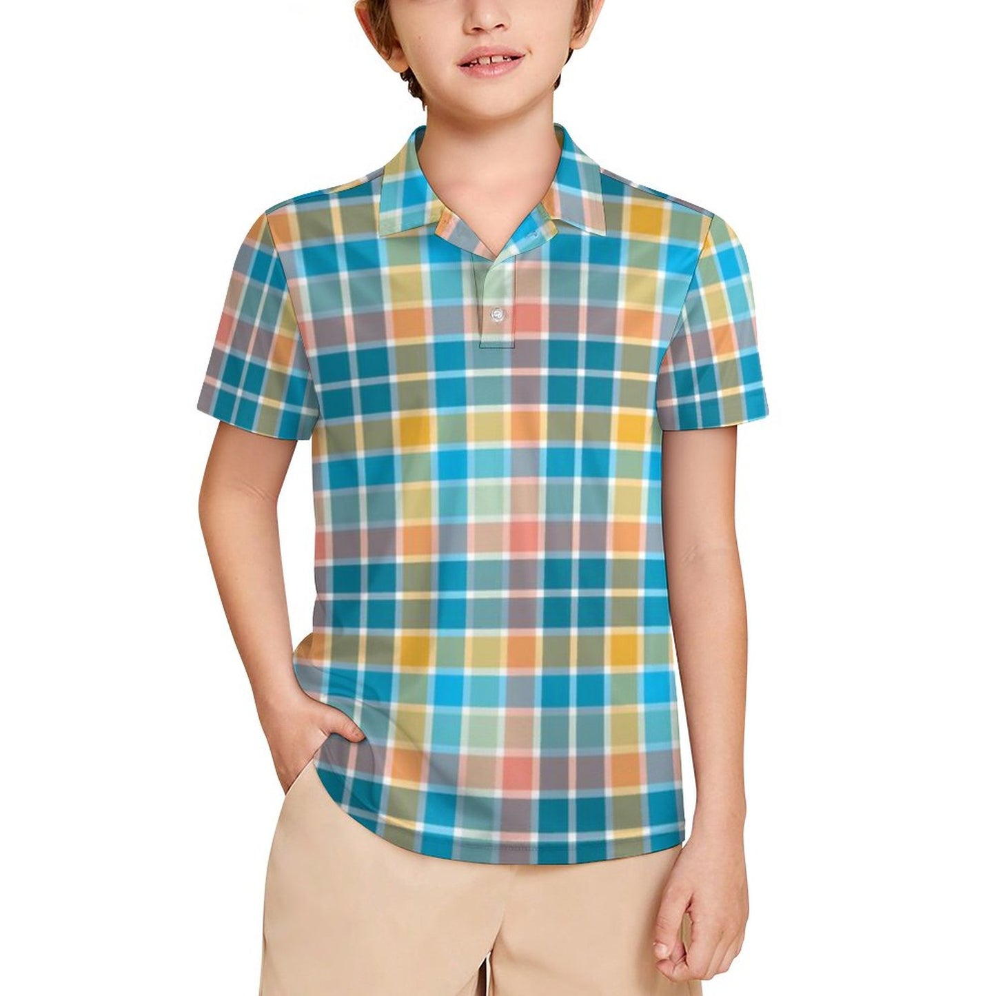 Kids' UPF50+ Polo Shirt