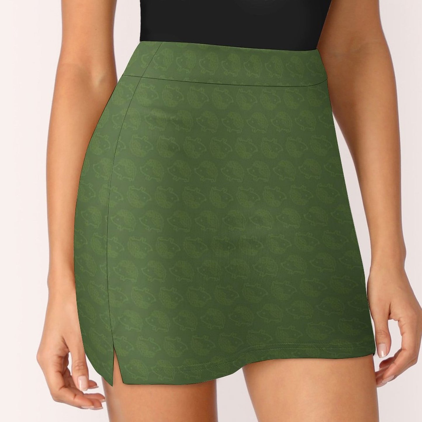 Anti-peep Skort with Pocket(All-over Printing)