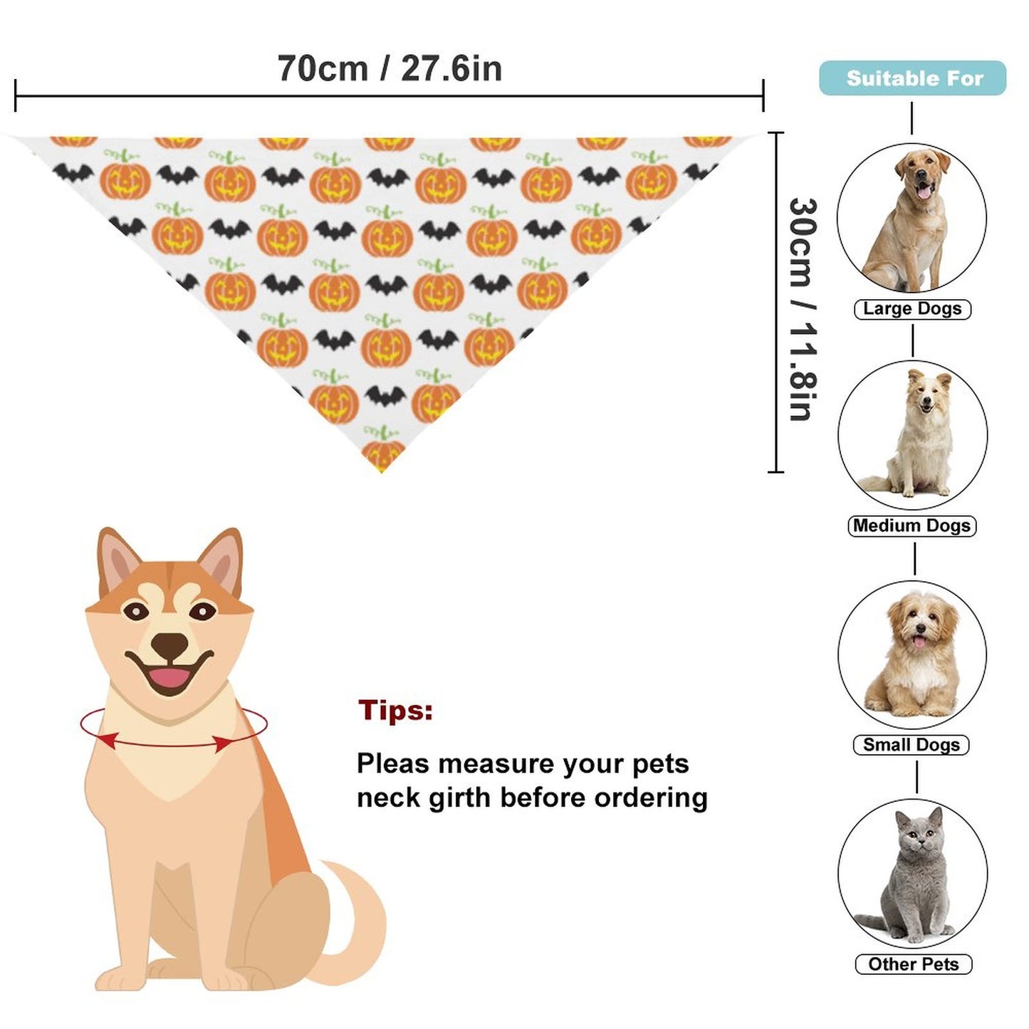 Pet Tie-On Bandana