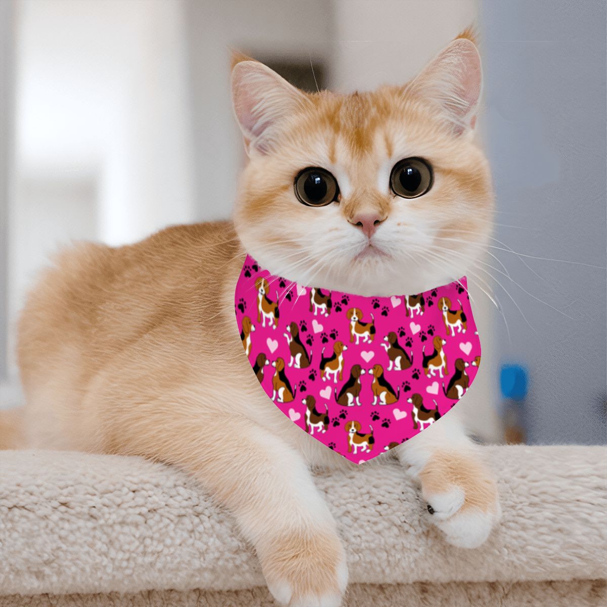 Pet Cotton Snap Bandana