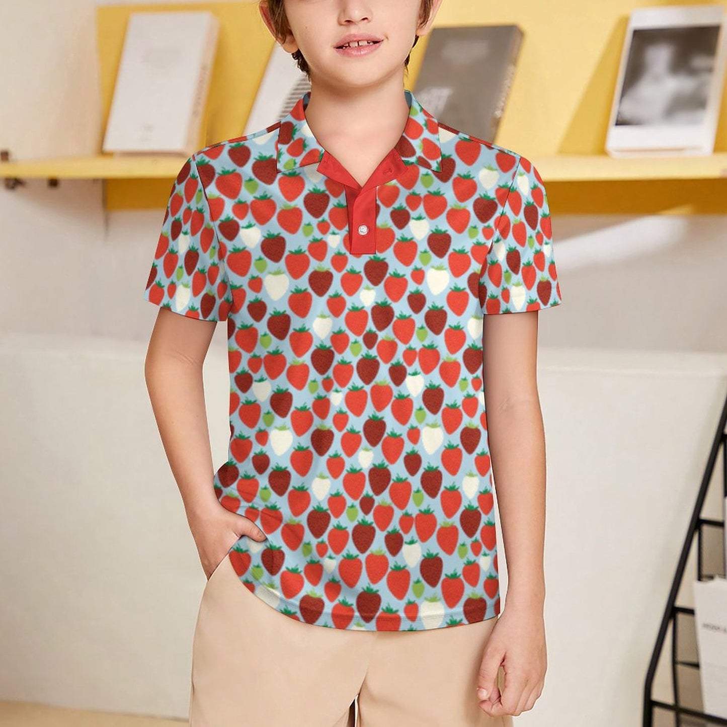 Kids' UPF50+ Polo Shirt
