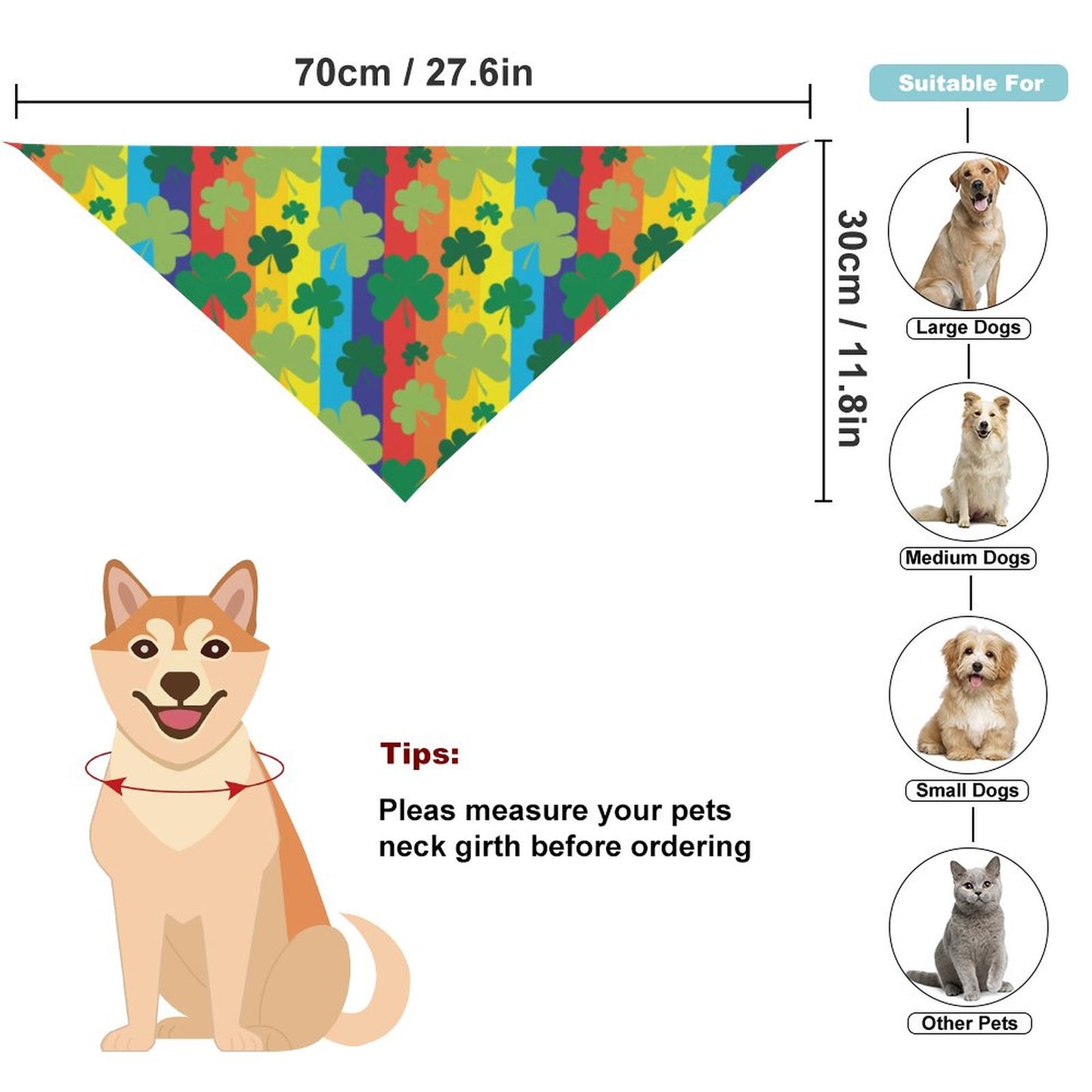 Pet Tie-On Bandana