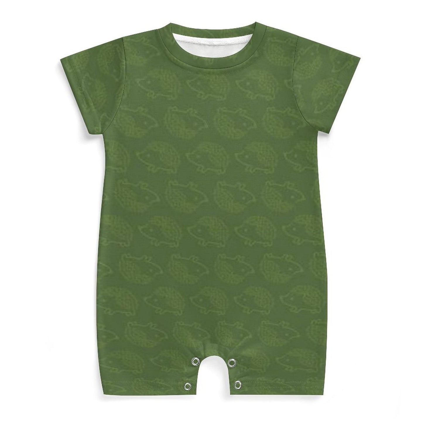 180gsm Faux Cotton Short Sleeve Baby Bodysuit Romper(All-Over Printing)