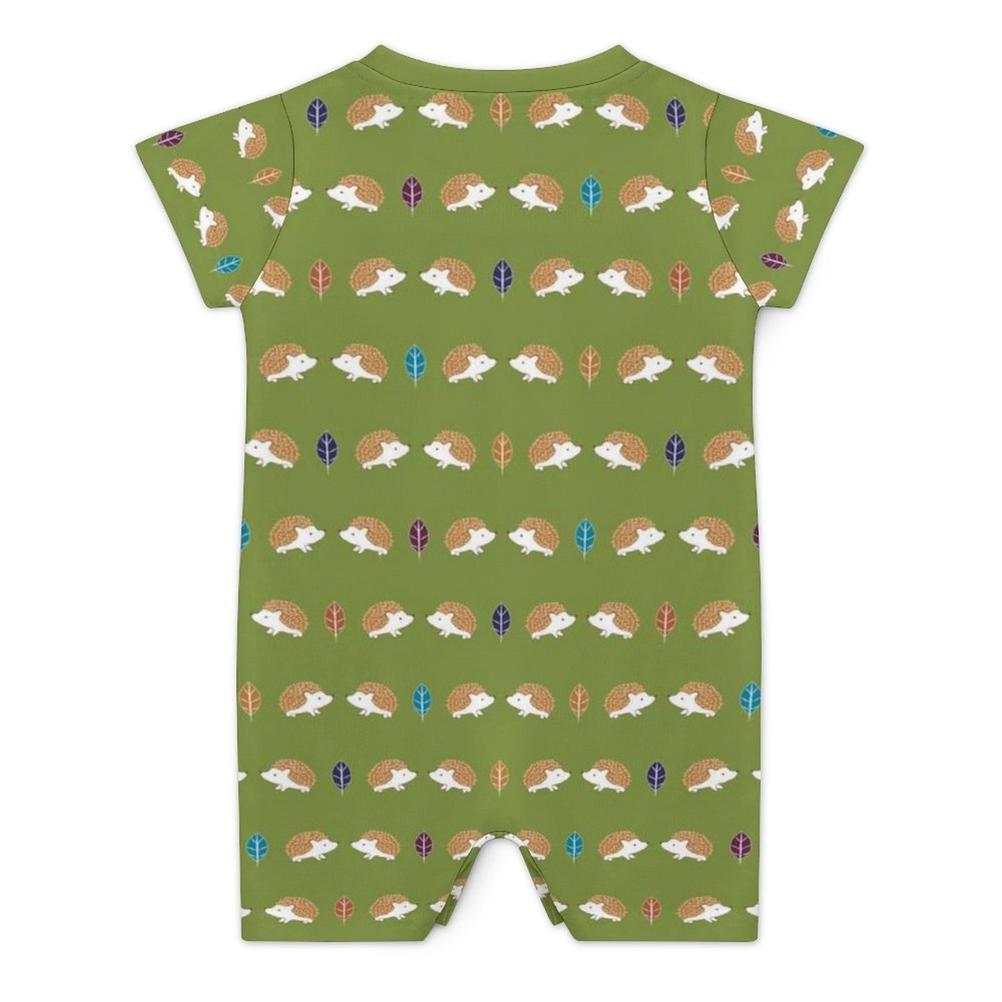 180gsm Faux Cotton Short Sleeve Baby Bodysuit Romper(All-Over Printing)