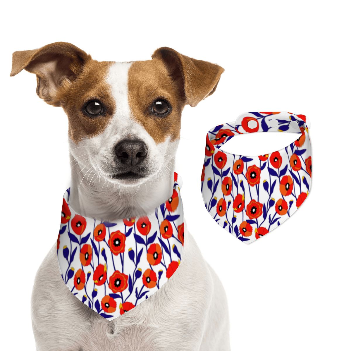 Pet Cotton Snap Bandana